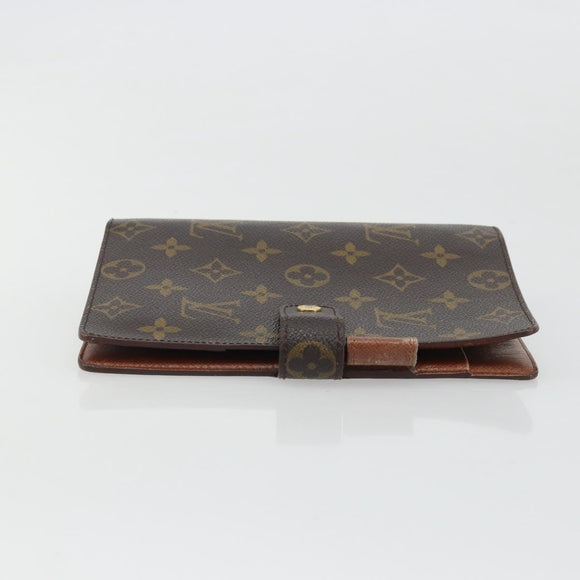 LOUIS VUITTON Monogram Agenda MM Day Planner Cover R20105 LV Auth BA12183A
