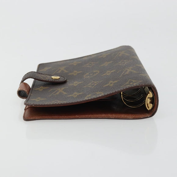 LOUIS VUITTON Monogram Agenda MM Day Planner Cover R20105 LV Auth BA12183A