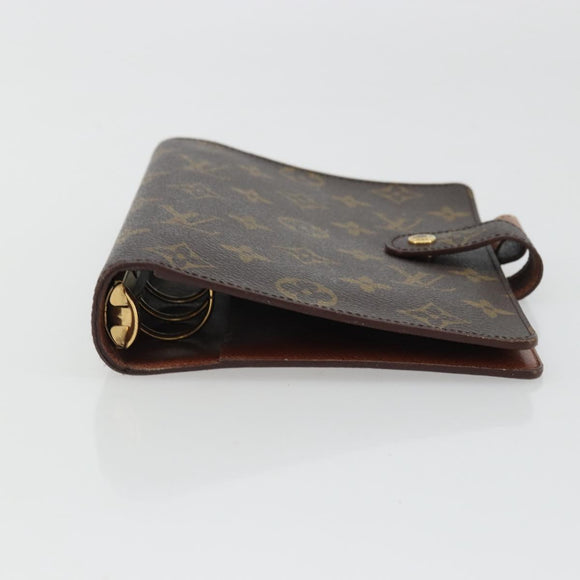 LOUIS VUITTON Monogram Agenda MM Day Planner Cover R20105 LV Auth BA12183A