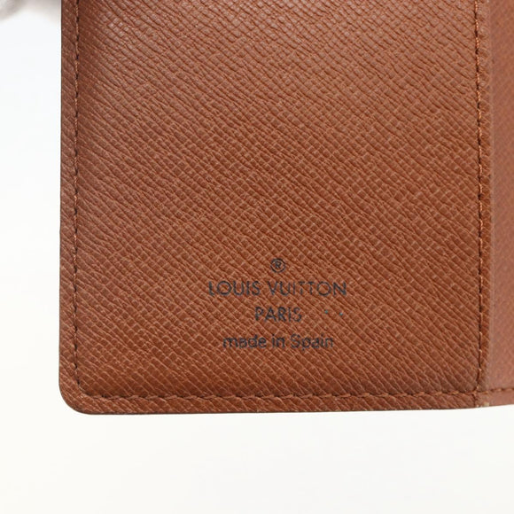 LOUIS VUITTON Monogram Agenda PM Day Planner Cover R20005 LV Auth BA12184A
