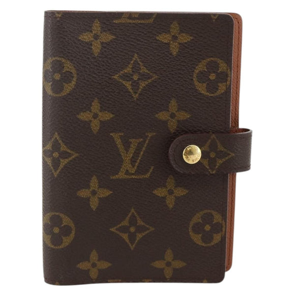 LOUIS VUITTON Monogram Agenda PM Day Planner Cover R20005 LV Auth BA12184A