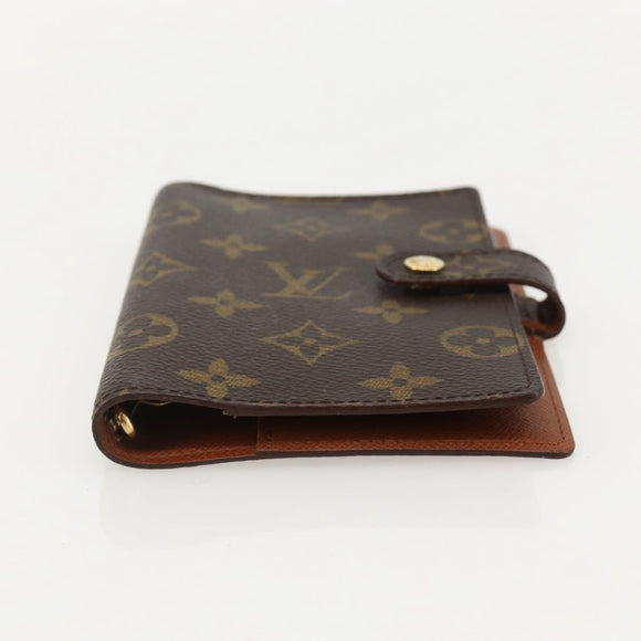 LOUIS VUITTON Monogram Agenda PM Day Planner Cover R20005 LV Auth BA12184A