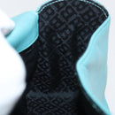BALLY Hand Bag Leather Turquoise Blue Silver Auth BA12211A-19