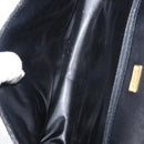 BALLY Quilted Hand Bag Leather Black Gold Auth BA12212A-17