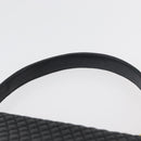 BALLY Quilted Hand Bag Leather Black Gold Auth BA12212A-8