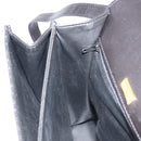 BALLY Quilted Hand Bag Leather 2way Black Gold Auth BA12213A-22