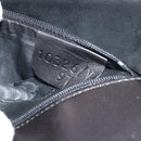 BALLY Quilted Hand Bag Leather 2way Black Gold Auth BA12213A-12