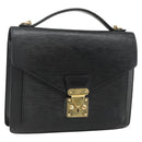 LOUIS VUITTON Epi Monceau 28 Hand Bag Black M52122 LV Auth BA12216-1