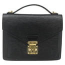 LOUIS VUITTON Epi Monceau 28 Hand Bag Black M52122 LV Auth BA12216-13