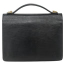 LOUIS VUITTON Epi Monceau 28 Hand Bag Black M52122 LV Auth BA12216-2