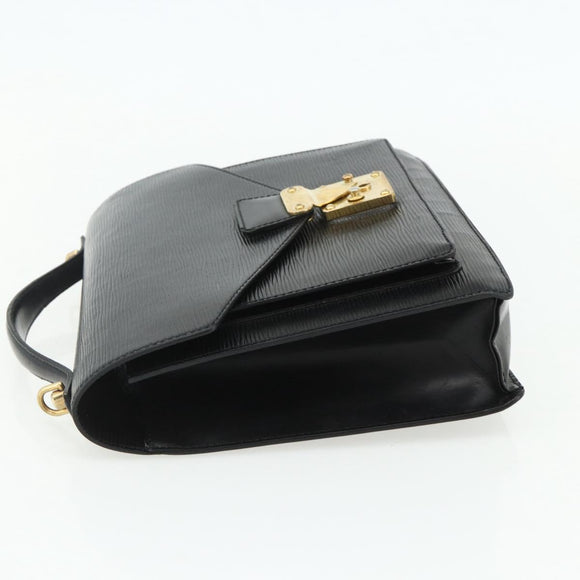 LOUIS VUITTON Epi Monceau 28 Hand Bag Black M52122 LV Auth BA12216