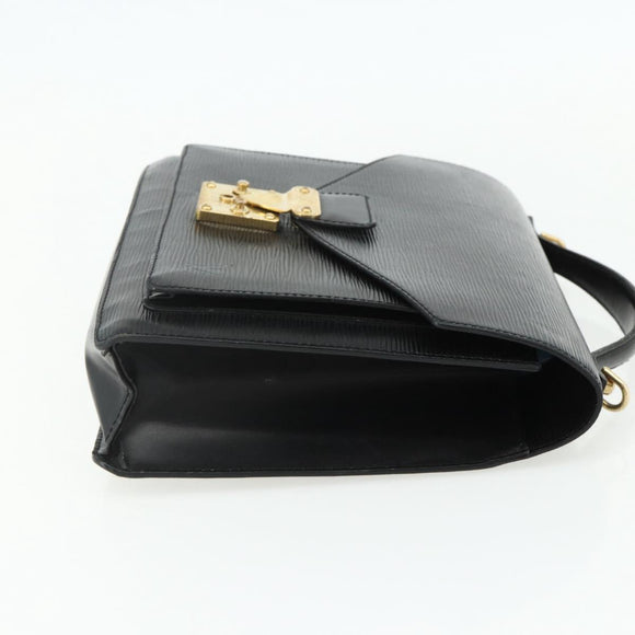 LOUIS VUITTON Epi Monceau 28 Hand Bag Black M52122 LV Auth BA12216