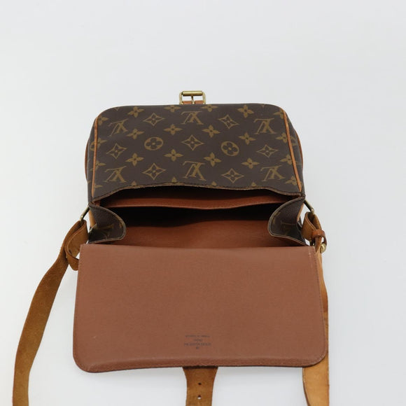 LOUIS VUITTON Monogram Cartouchiere MM Shoulder Bag M51253 LV Auth BA12218
