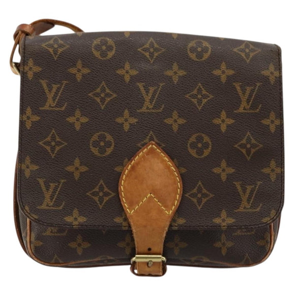 LOUIS VUITTON Monogram Cartouchiere MM Shoulder Bag M51253 LV Auth BA12218