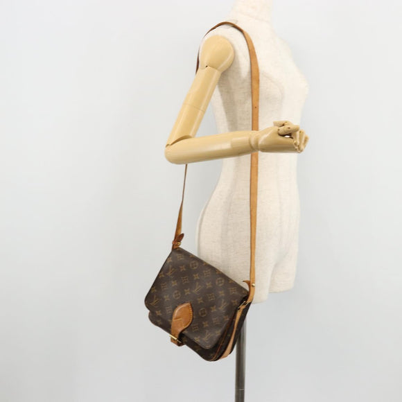 LOUIS VUITTON Monogram Cartouchiere MM Shoulder Bag M51253 LV Auth BA12218