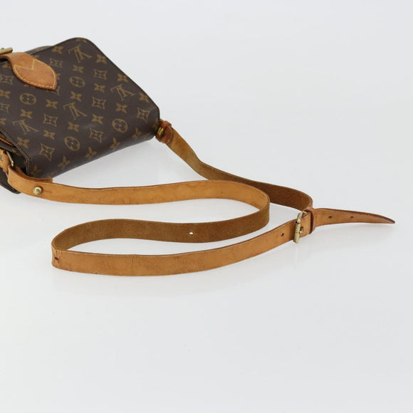 LOUIS VUITTON Monogram Cartouchiere MM Shoulder Bag M51253 LV Auth BA12218