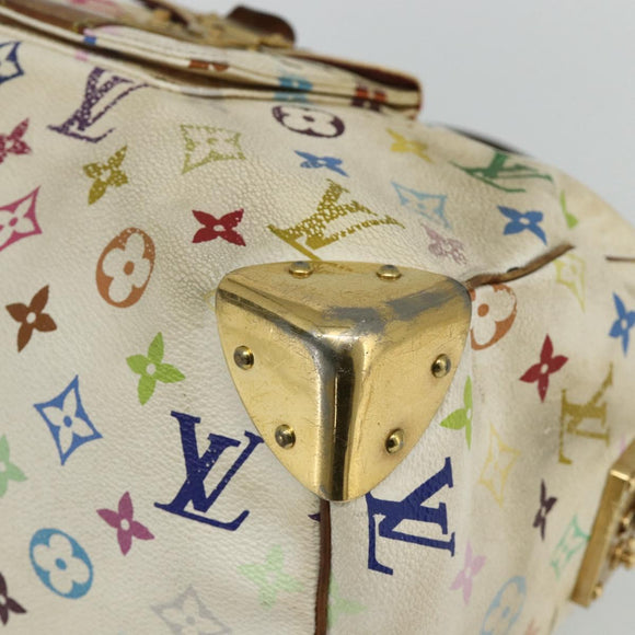 LOUIS VUITTON Monogram Multicolor Speedy 30 Bag White M92643 LV Auth BA12232