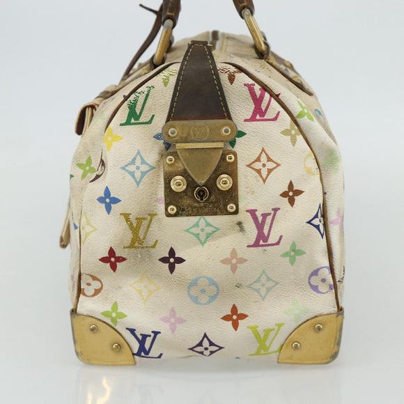 LOUIS VUITTON Monogram Multicolor Speedy 30 Bag White M92643 LV Auth BA12232