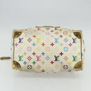 LOUIS VUITTON Monogram Multicolor Speedy 30 Bag White M92643 LV Auth BA12232-5