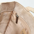 CHANEL Handtas Suède Beige Zilveren CC Auth BA12233-21