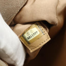 CHANEL Hand Bag Suede Beige Silver CC Auth BA12233-11