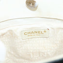 CHANEL Windows Line Tote Bag Canvas Black Gold CC Auth BA12234-14