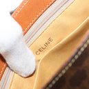 CELINE Macadam Canvas Shoulder Bag PVC Leather Brown Gold Auth BA12236-19