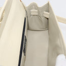 Gianni Versace Hand Bag Leather 2way White Gold Auth BA12237A-23