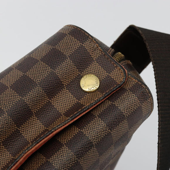LOUIS VUITTON Damier Ebene Naviglio Shoulder Bag N45255 LV Auth BA12240