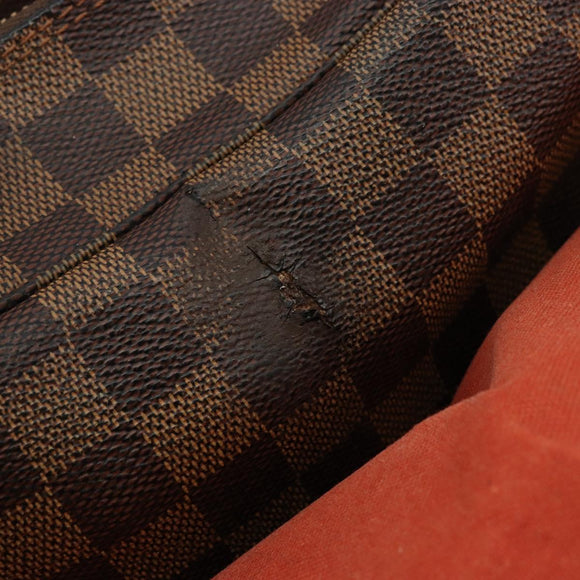 LOUIS VUITTON Damier Ebene Naviglio Shoulder Bag N45255 LV Auth BA12240
