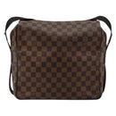 LOUIS VUITTON Damier Ebene Naviglio Shoulder Bag N45255 LV Auth BA12240-2
