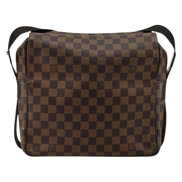LOUIS VUITTON Damier Ebene Naviglio Shoulder Bag N45255 LV Auth BA12240