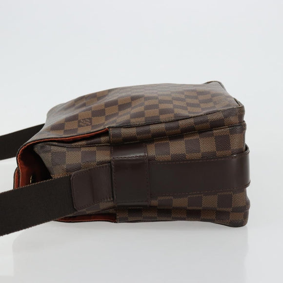 LOUIS VUITTON Damier Ebene Naviglio Shoulder Bag N45255 LV Auth BA12240
