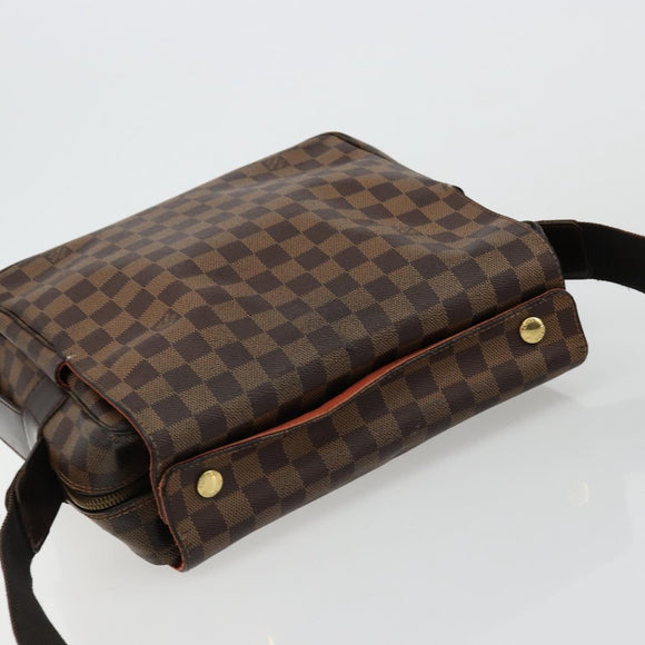 LOUIS VUITTON Damier Ebene Naviglio Shoulder Bag N45255 LV Auth BA12240