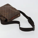 LOUIS VUITTON Damier Ebene Naviglio Shoulder Bag N45255 LV Auth BA12240-7
