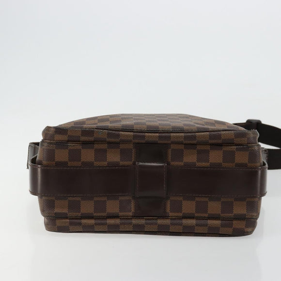 LOUIS VUITTON Damier Ebene Naviglio Shoulder Bag N45255 LV Auth BA12240