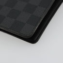 LOUIS VUITTON Damier Graphite Agenda MM Day Planner Cover R20242 LV Auth BA12241-16