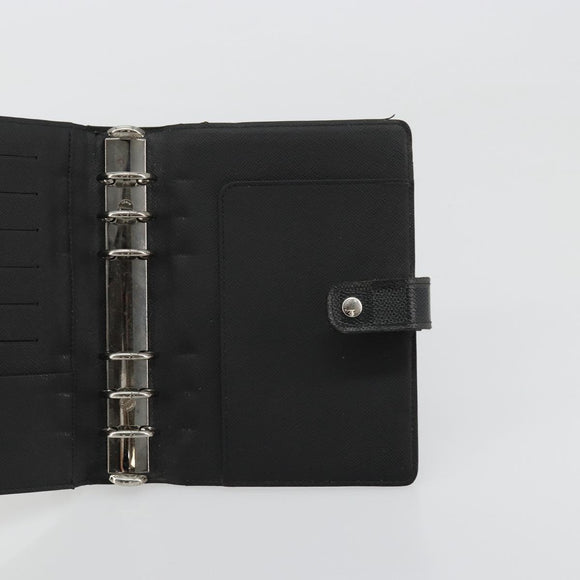 LOUIS VUITTON Damier Graphite Agenda MM Day Planner Cover R20242 LV Auth BA12241