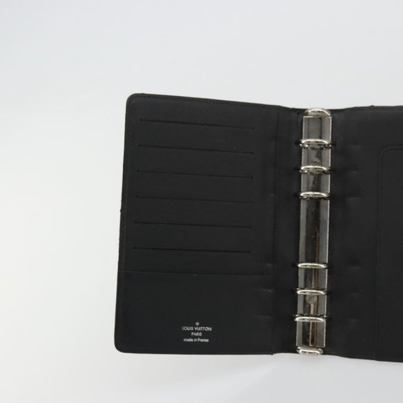 LOUIS VUITTON Damier Graphite Agenda MM Day Planner Cover R20242 LV Auth BA12241
