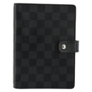 LOUIS VUITTON Damier Graphite Agenda MM Day Planner Cover R20242 LV Auth BA12241-13