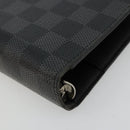 LOUIS VUITTON Damier Graphite Agenda MM Day Planner Cover R20242 LV Auth BA12241-14