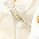 CHANEL Schultertasche Chain Tote Caviar Leder Weiß Gold CC Authentisch BA12243-18