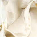 CHANEL Schultertasche Chain Tote Caviar Leder Weiß Gold CC Authentisch BA12243-20
