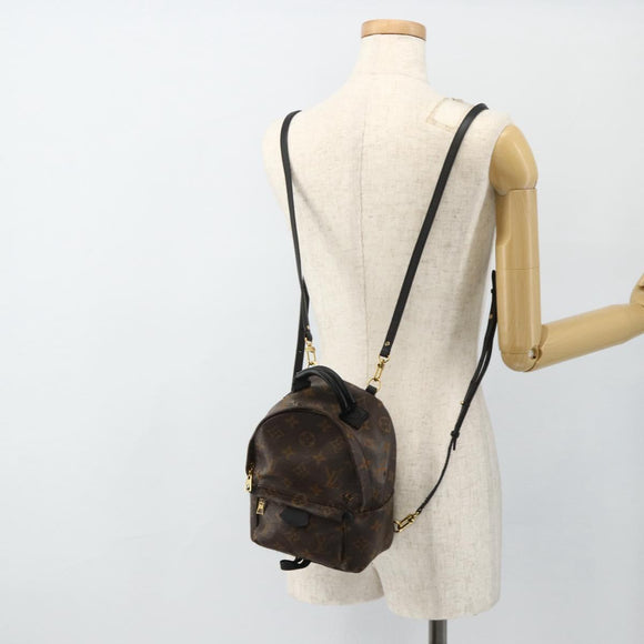 LOUIS VUITTON Monogram Palm Springs MINI Backpack M44873 LV Auth BA12251A