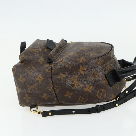 LOUIS VUITTON Monogram Palm Springs MINI Backpack M44873 LV Auth BA12251A