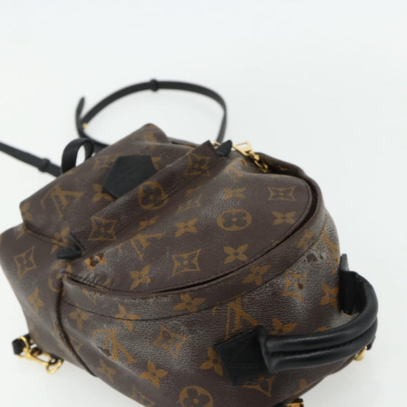 LOUIS VUITTON Monogram Palm Springs MINI Backpack M44873 LV Auth BA12251A