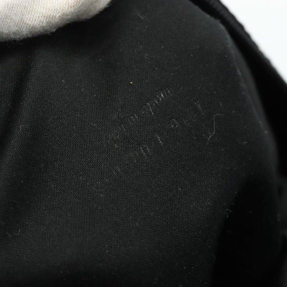 SAINT LAURENT Kahala Tote Bag Canvas Black Silver Auth BA12255