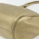 LOEWE Nappa Hand Bag Leather Gold Tone Auth BA12256-16