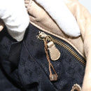 LOEWE Nappa Hand Bag Leather Gold Tone Auth BA12256-19