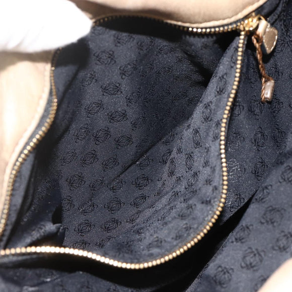LOEWE Nappa Hand Bag Leather Gold Tone Auth BA12256